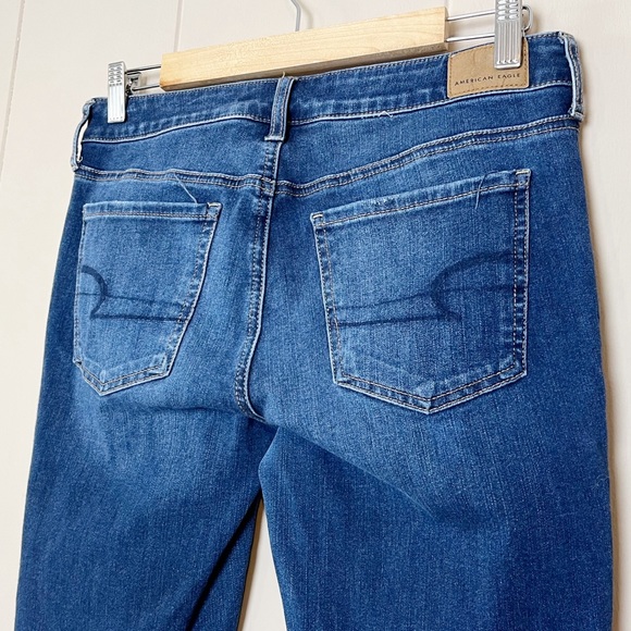 American Eagle Jegging 8 SHORT petite skinny jeans mid rise classic stretch - Picture 4 of 13